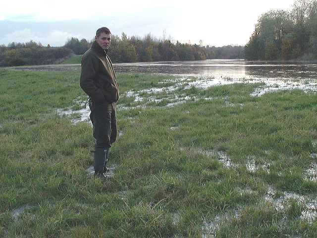 River Rother about to overflow, November 2000 floods