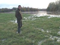 River Rother about to overflow, November 2000 floods